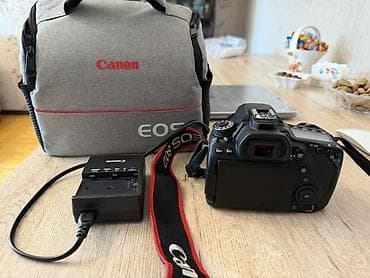Fotokameralar: Canon EOS 80D DSLR fotoaparat dəsti (qutusu və çantası ilə). Cəmi — 3