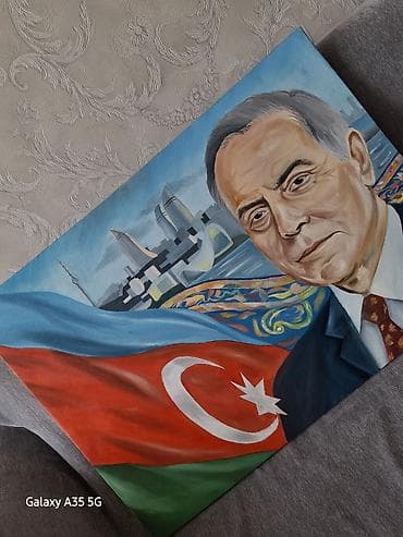 qaz sekli: Handmade yağlı boya tablo - Texnika: yağlı boya, kətan üzərində - — 2