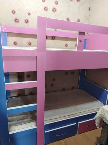 Oğlan və qız üçün, Çarpayı, Matras ilə, Siyirməli, MDF