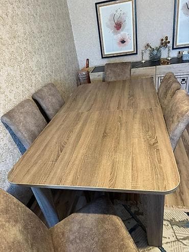 stul ortuyu: Pərladan açılan masa 6 stulla 350 manat.Ela veziyyetdedir .Olcu Bağli — 4
