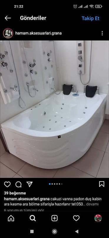 hamam: Yeni Cakuzi vanna Motorlu, Pulsuz çatdırılma — 3