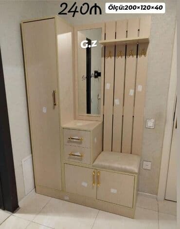 Açılan, 1 qapı Düz dolab, Dəhliz dolabı — 1