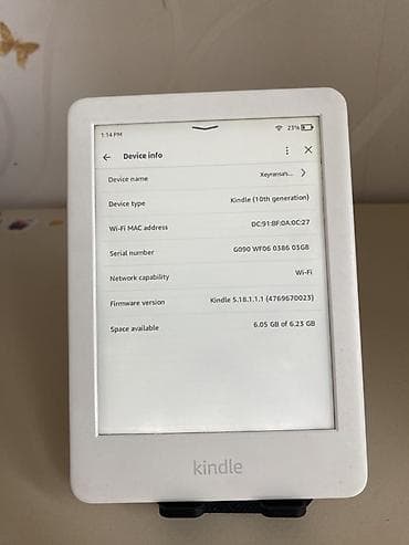kindle azerbaijan: Model Kindle 10th Generation Model nömrəsi—J9G29R Buraxılış — 2