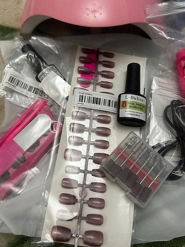 manikür aparati: Manikür üçün tam set Komplektə daxildir: - LED/UV dırnaq quruducu — 2