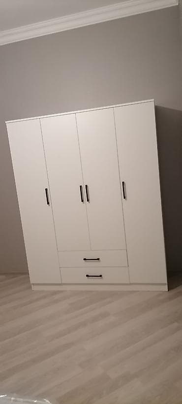 sehf qapi: Yeni, 4 qapılı, Siyirməli, Ağ, Digər material, Açılan, Düz dolab — 1