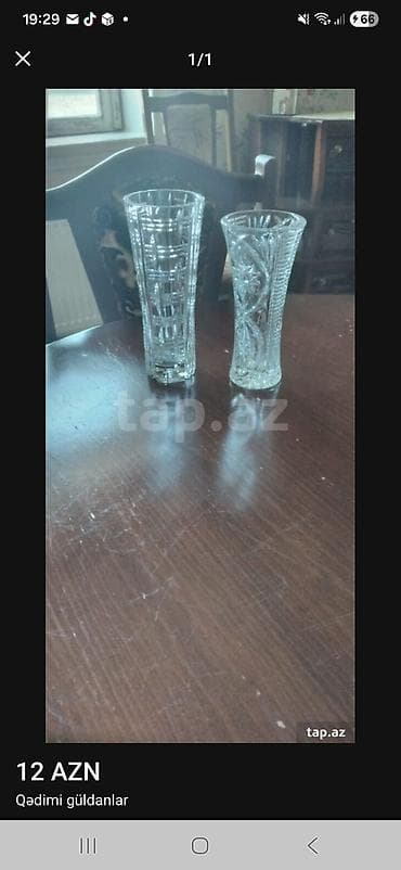 Vaza dəsti, Xrustal