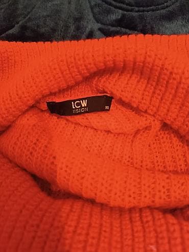 LCW Vision qadın sviteri - Rəng: parlaq narıncı - Ölçü: XS (etiketdə