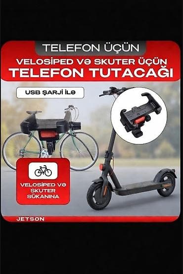 Şarjlı telefon tutacağı satıram. Həm telefon tutacağı hem USB çıxışı
