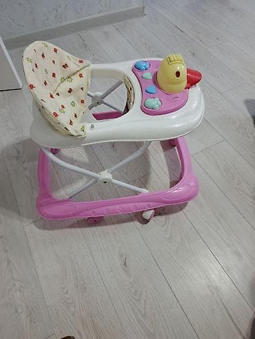 детские каляски: Uşaq gəzdirəni (walker) - Rəng: çəhrayı-altlıq, ağ üst hissə - — 2