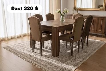 sdollar: Masa desti stol stul Masa ölçü 90×160 +6ədəd oturacaq 🎨 Rəng seçimi — 1