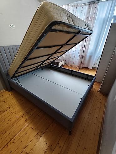 açılan çarpayı: İkinəfərlik çarpayı, Bazalı, Matras ilə, Siyirməsiz — 2