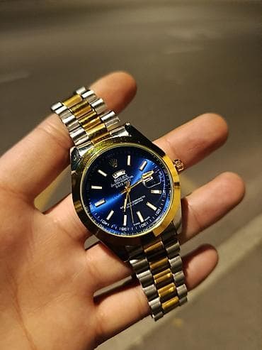 qizill: Qol saatı, Rolex, rəng - Mavi — 3