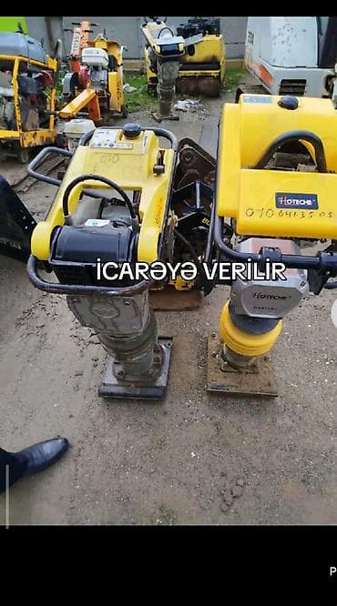 isti pol: İcarə – vibrator zımbalama (rammer) və vibroplita avadanlıqları - — 3