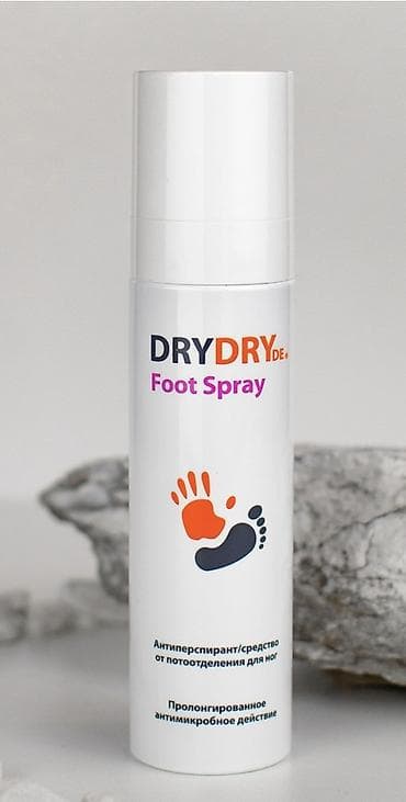 DRY DRY Foot Spray – ayaqlar üçün antiperspirant sprey Xüsusiyyətlər — 2
