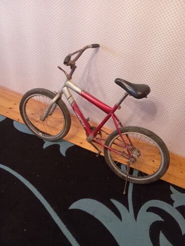 Uşaq velosipedi – BMX üslubunda, kiçik ölçülü - Rəng: qırmızı/gümüşü