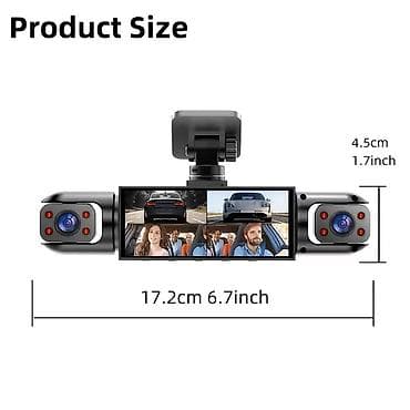 Автоэлектроника: BCUOZ 4 Kanallı Avtomobil DVR (Dash Cam) – FHD 1080P - 4 kanallı — 3