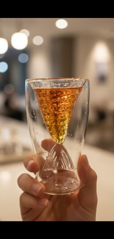 Stəkanlar, rəng - Narıncı, Şüşə, 1 əd, 250 ml