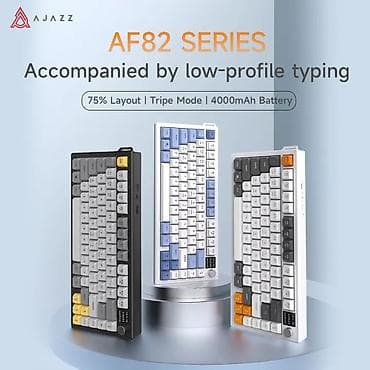 Продаю беспроводную мембранную клавиатуру Ajazz AF82 в идеальном