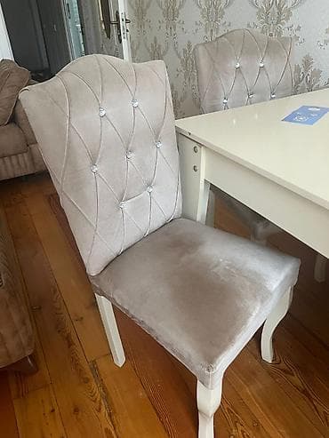 Mətbəx üçün, İşlənmiş, Qatlanmayan, rəng - Bej Stul