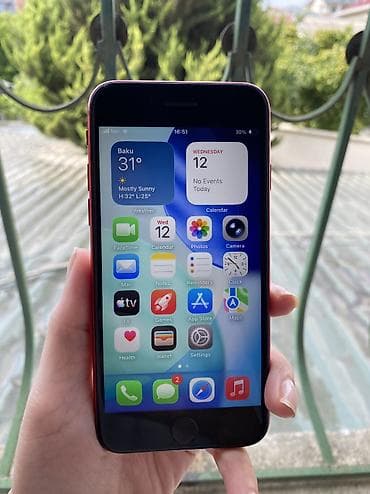 apple iphone 3g: IPhone SE, Qırmızı, Barmaq izi — 3