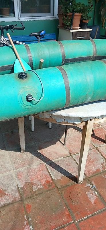 fitnes ipi: Şişmə qayıq – yaşıl rəngli, iki nəfərlik+ tutumlu - Material: qalın — 5