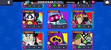 Brawl Stars hesabı – yüksək inkişaflı və zəngin kontentli - Kupa — 10