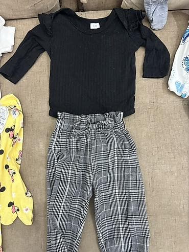 2021 şalvar modelleri: Uşaq dəsti, Qız üçün, 3 - 6 ay — 1