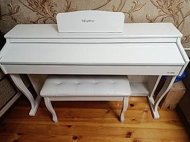 körpü: Ağ rəngli digital piano – klassik dizaynlı korpus və uyğun yumşaq — 1