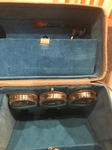 kino kamera: Sovet istehsalı portativ 8 mm film kamerası və tam aksesuar dəsti — 6