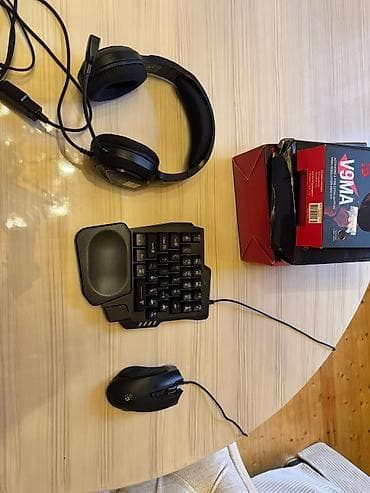 Elektronika: Oyun aksesuarları dəsti mexanik sol Əl klaviaturası və qulaqcıq — 1