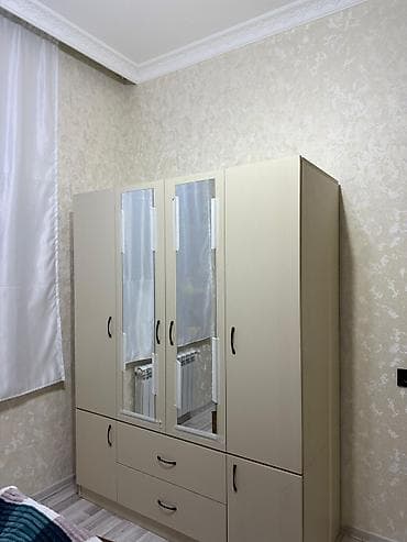 qapi avropa: Yeni, 4 qapılı, Güzgülü, Ağ, Digər material, Açılan, Düz dolab — 5