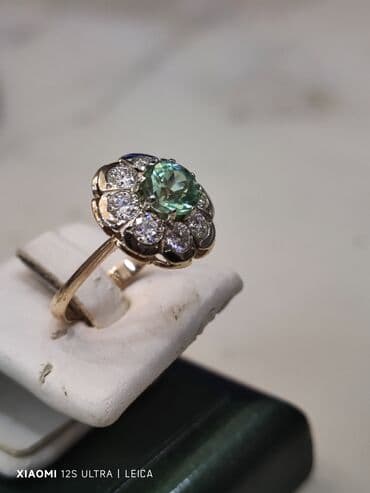 1 qram qızılın qiyməti 2024 750: Üzük, Çəhrayı qızıl, 583 Əyar, Brilyant, 2.51-3.00 Karat — 3