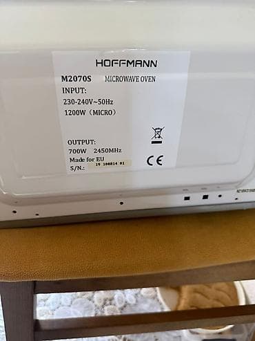 mikrodalgali: Mikrodalğalı soba Hoffmann, Ayrıca dayanan, Mikrodalğalar ilə, rəng - Gümüşü, İşlənmiş — 5