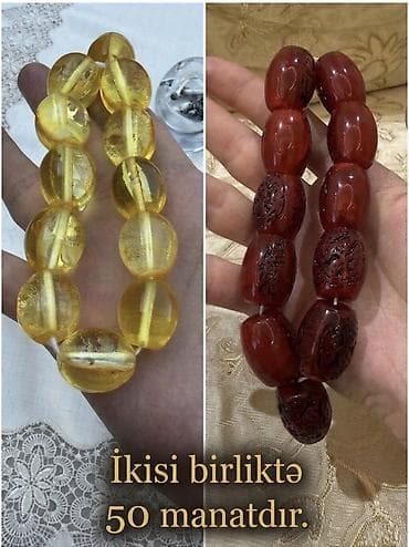 pandora qiymet: 20 x 25 mm Ölçülerinde Qədim Kəhrəba Təsbeh. Baba Yadigarıdır — 1