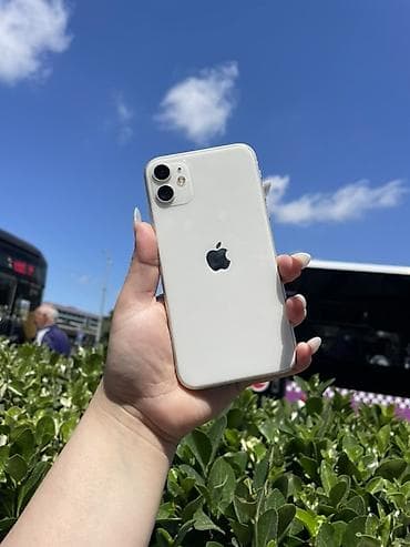 apple mac mini: IPhone 11, 64 GB, Ağ, Face ID, Zəmanət — 1