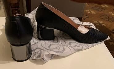 yun qadın şap şapları: Tuflilər, Ölçü: 40, rəng - Qara, Yeni — 1