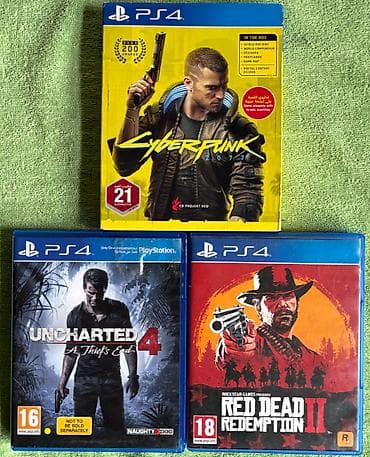 PS4 oyun diskləri/игровые диски BARTER YOXDUR! Cyberpunk - 50 AZN RDR2