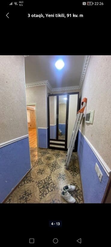 4 комнатные квартиры: 3 otaqlı, Yeni tikili, 91 kv. m — 13