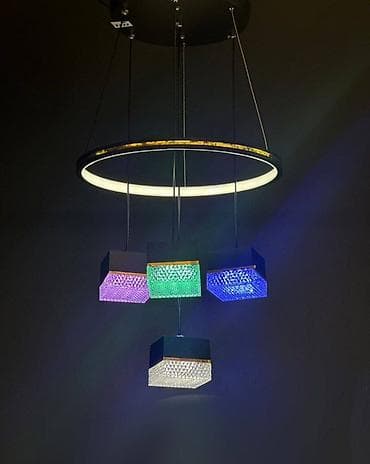 Led Çılçıraq, 4 və daha çox lampa, Metal