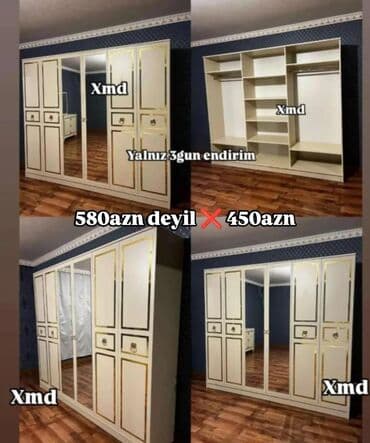 isqaf: Yeni, Açılan, 6 qapı Düz dolab — 1