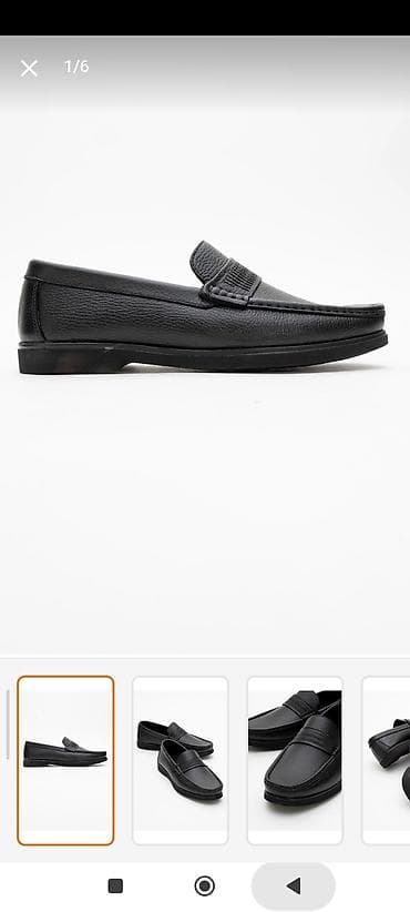 Qadın ayaqqabıları: Heqiqi deri 43razmer makasin,klassik model kişi ayaqqabısı,adres — 1