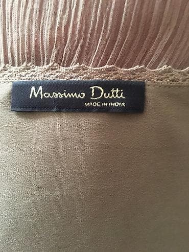 libas: Massimo Dutti qadın donu - Rəng: zeytun-qaşqay (isti torpaq tonu) - — 2