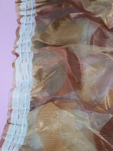 7 gozel gulu: Eni 2 metrlik pəncərə üçün Perde Eni 4 metr. Uzunlugu 2metr 70 sm — 4