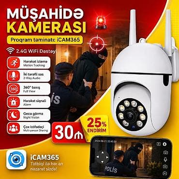 wifi sazz: Müşahidə kamerası. Kamera təzə və yoxlanılmış vəziyyətdədir. Proqram — 1