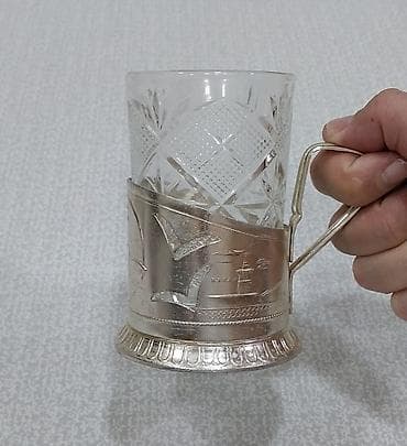 stəkan şəkilləri: Stəkanlar, rəng - Qızılı, 1 əd, SSRİ — 4