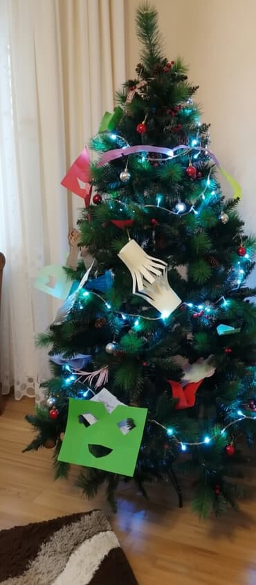 projektor zvezdano nebo: Oyunçagları ilə və işiglı lampıçkalari ilə
Uzunlugu 1.80 — 6