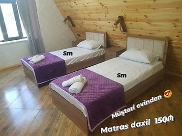 Yeni, Təknəfərlik çarpayı, Bazasız, Matras ilə