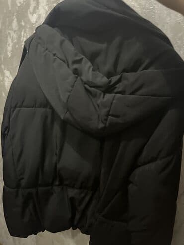 kaşmir palto: Palto, PULL&BEAR, M, rəng - Qara — 5