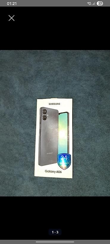 14 pro mini: Samsung Galaxy A06, 64 GB, rəng - Mavi, Zəmanət — 1