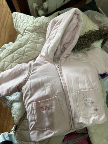 paltarı: Uşaq qış geyimləri dəsti - Qış kombinezonu: boz rəngdə, üzərində — 5